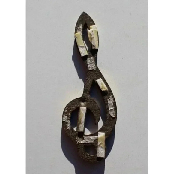 Vintage MCM Retro Mid Century Modern Brass Musical 6" Tall - Picture 2 of 2